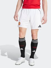 adidas White Manchester United 25/26 Home Shorts - Image 1 of 7