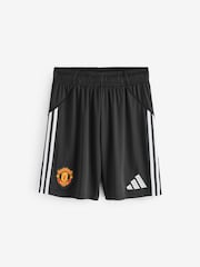 adidas Black Manchester United 25/26 Home Shorts - Image 1 of 1