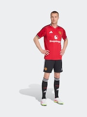 adidas Black Manchester United 25/26 Home Shorts - Image 3 of 8