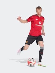 adidas Black Manchester United 25/26 Home Shorts - Image 4 of 8