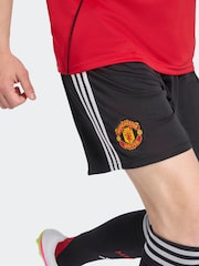 adidas Black Manchester United 25/26 Home Shorts - Image 5 of 8