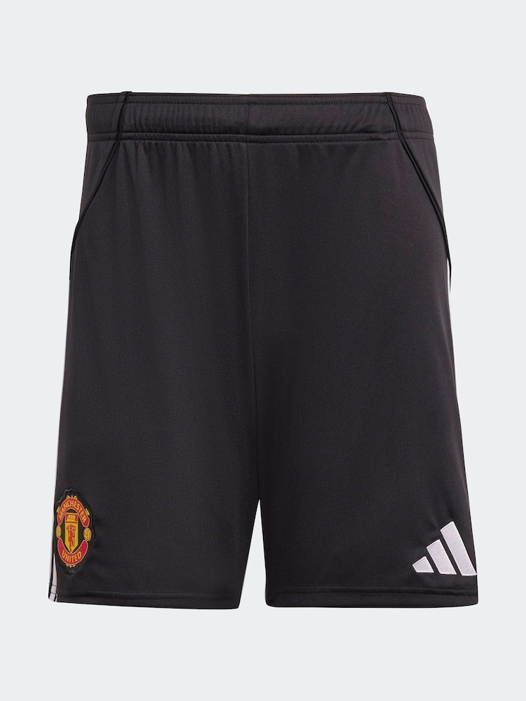 adidas Black Manchester United 25/26 Home Shorts - Image 8 of 8