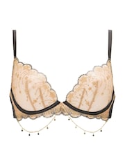 Ann Summers Gold Stardom Star Embroidered Non Padded Plunge Bra - Image 5 of 5