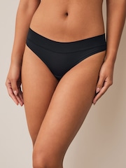 Black Thong Ultimate Comfort Knickers 2 Pack - Image 4 of 6