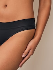 Black Thong Ultimate Comfort Knickers 2 Pack - Image 5 of 6