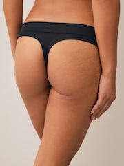 Black Thong Ultimate Comfort Knickers 2 Pack - Image 6 of 6