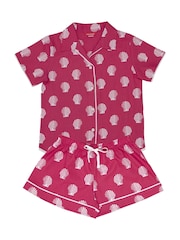 Cyberjammies Pink Minijammies Printed Shorts Set - Image 4 of 4