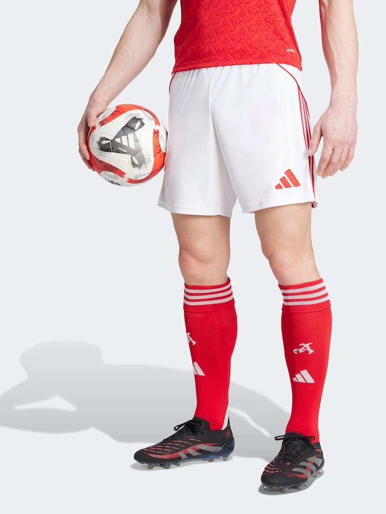 adidas White Arsenal 25/26 Home Shorts - Image 1 of 7