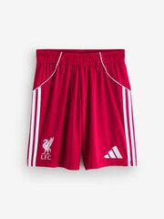 adidas Bright Red Liverpool FC 25/26 Home Shorts - Image 1 of 1