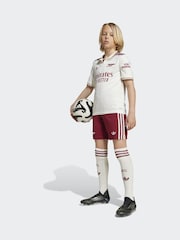 adidas White/Burgundy Kids Arsenal 25/26 Third Jersey - Image 3 of 7