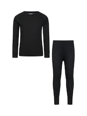 Mountain Warehouse Black Kids Talus Thermal Set - Image 1 of 11