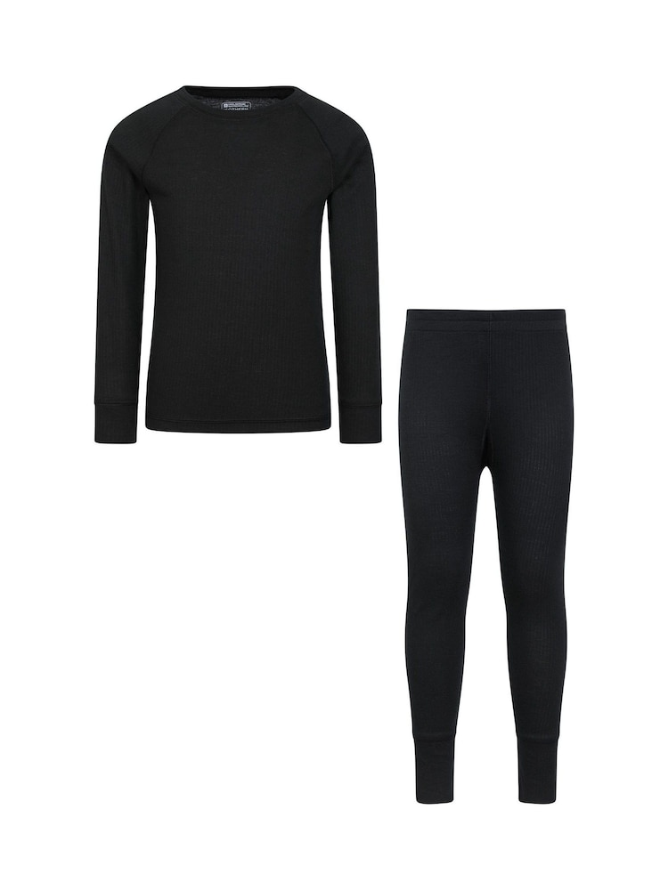 Mountain Warehouse Black Kids Talus Thermal Set - Image 1 of 11