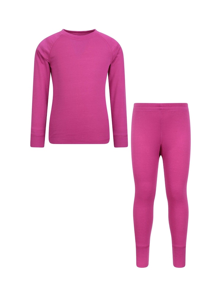 Mountain Warehouse Pink Kids Talus Thermal Set - Image 1 of 11