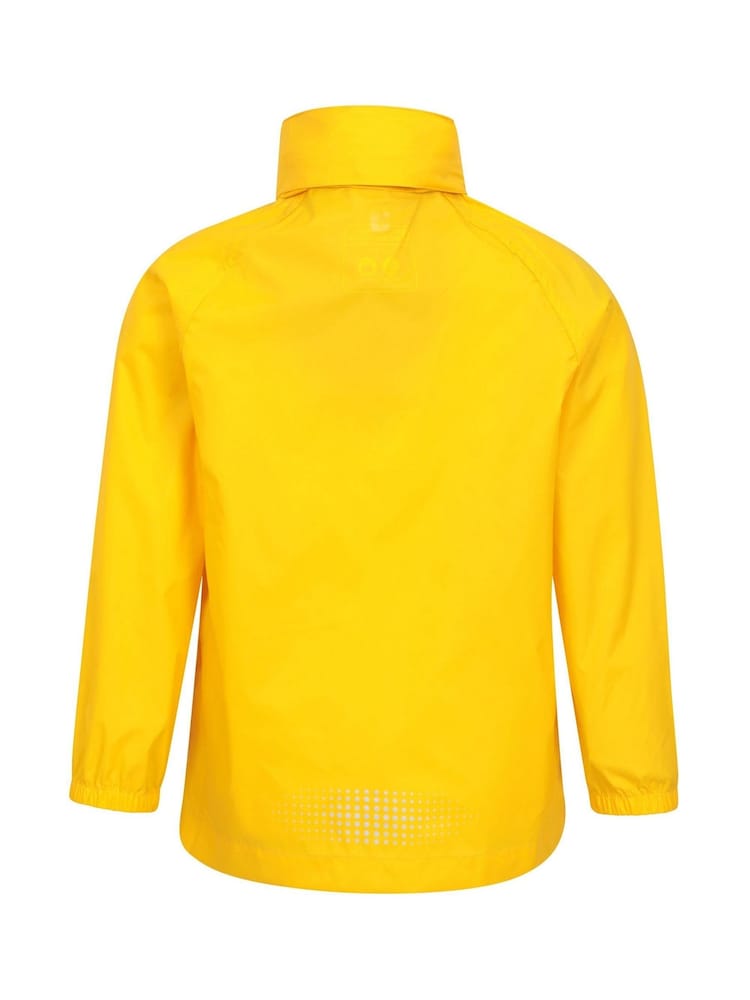Mountain Warehouse Yellow Kids Pakka II Waterproof Jacket - Image 5 of 9