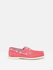 Joules Jetty Bright Pink Deck Shoes - Image 1 of 5