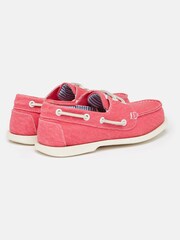Joules Jetty Bright Pink Deck Shoes - Image 3 of 5