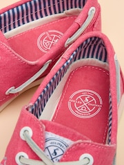 Joules Joules X Chatham Bright Pink Jetty Deck Shoes - Image 6 of 7