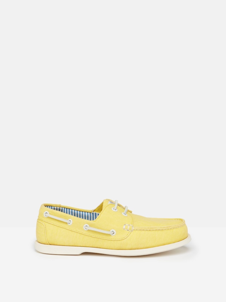 Joules Yellow Jetty Deck Shoes - Image 1 of 5