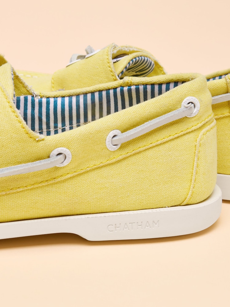 Buy Joules Joules X Chatham Yellow Jetty Deck Shoes from  display picture 1