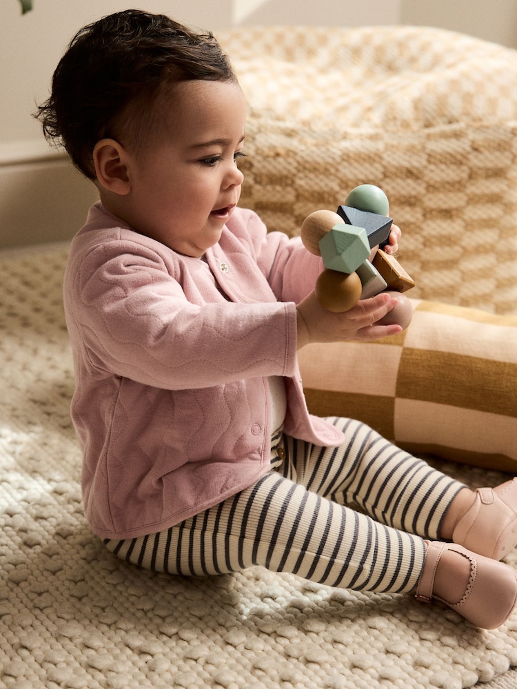 Pink Jersey Quilted Baby Jacket (0mths-2yrs) - Image 2 of 8