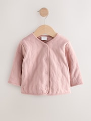 Pink Jersey Quilted Baby Jacket (0mths-2yrs) - Image 5 of 8