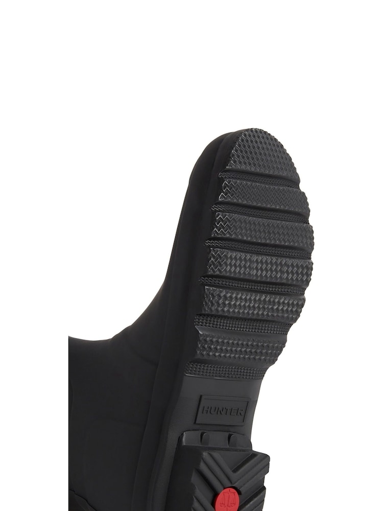 Hunter Original Short Tartan Lining Black Wellington - Image 4 of 4