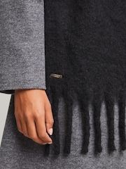 Lipsy Black Oversized Super Soft Brushed Scarf - Image 3 of 4