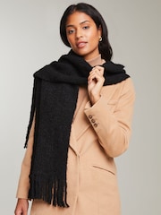 Lipsy Black Cosy Boucle Scarf - Image 3 of 4