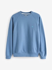 Aubin Blue Ash Crew Neck 100% Cotton Sweat Top - Image 4 of 4