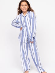 Cyberjammies Blue Minijammies Printed Long Sleeve 100% Cotton Pyjamas Set - Image 1 of 4