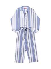 Cyberjammies Blue Minijammies Printed Long Sleeve 100% Cotton Pyjamas Set - Image 4 of 4