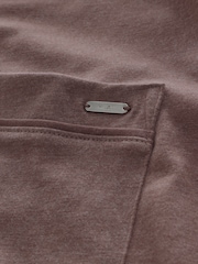 Mocha Brown Jersey Button Through Pyjamas - Image 10 of 10