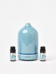 Oliver Bonas Blue Unwind Electric Aroma Diffuser  Frag Set - Image 1 of 6