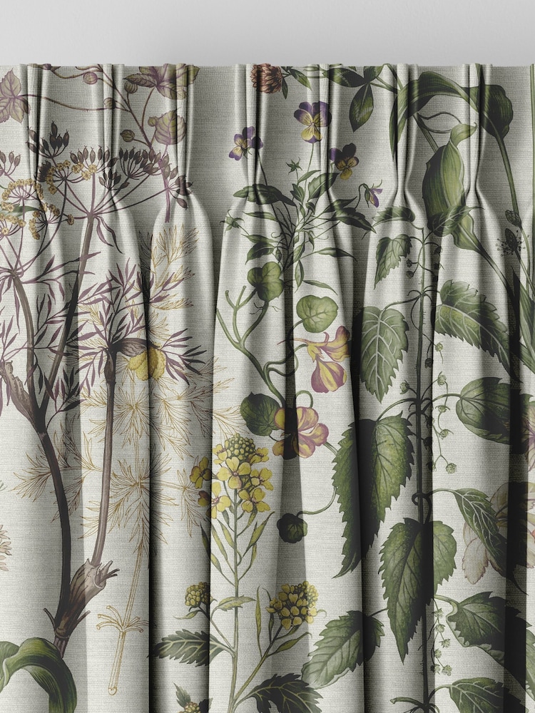 Graham & Brown Sage Green Edulis Made to Measure Curtains - Image 2 of 8
