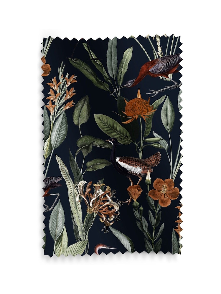 Graham & Brown Navy Blue Glasshouse Made to Measure Curtains - Image 8 of 8