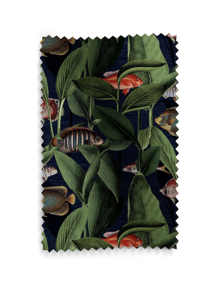 Graham & Brown Sea Blue Aquarium Made to Measure Curtains - Image 8 of 8