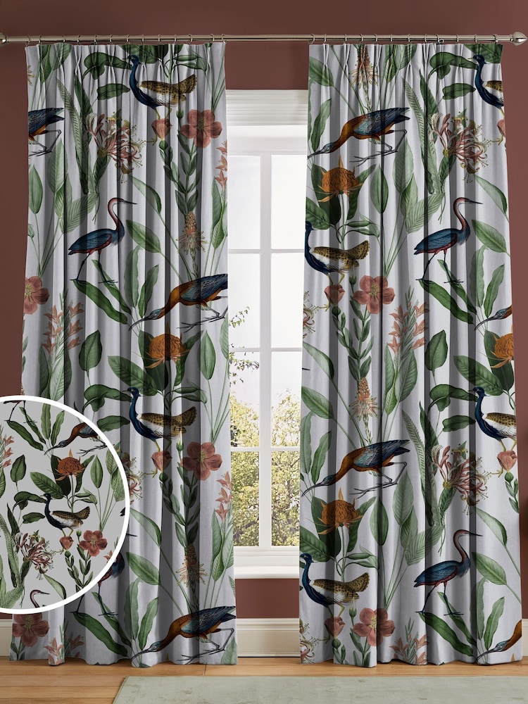 Graham & Brown White Day Glasshouse Made to Measure Curtains - Image 1 of 8