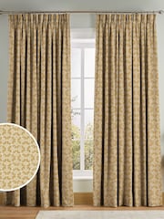 Graham & Brown Ochre Yellow Hopwood Cottage Made to Measure Curtains - Image 1 of 8
