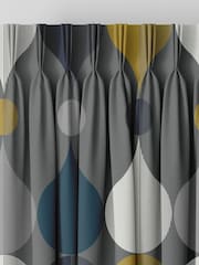 Graham & Brown Slate Grey Coronation Craze Made to Measure Curtains - Image 2 of 8