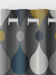 Graham & Brown Slate Grey Coronation Craze Made to Measure Curtains - Image 6 of 8