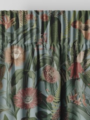 Graham & Brown Sky Blue Tigerlily Made to Measure 100% Cotton Curtains - Image 5 of 8