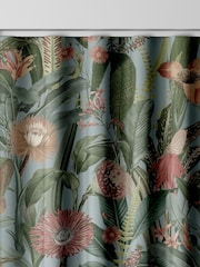 Graham & Brown Sky Blue Tigerlily Made to Measure 100% Cotton Curtains - Image 7 of 8