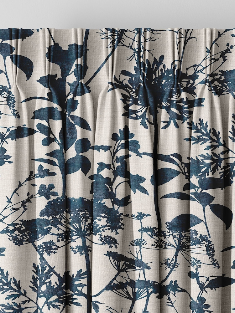 Graham & Brown Ink Blue Esther Made to Measure Curtains - Image 2 of 8