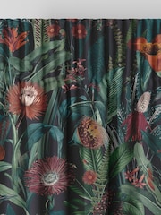 Graham & Brown Midnight Blue Tigerlily Made to Measure Curtains - Image 5 of 8
