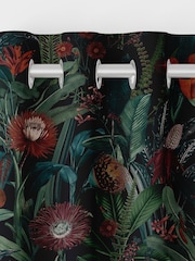 Graham & Brown Midnight Blue Tigerlily Made to Measure Curtains - Image 6 of 8