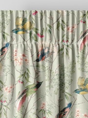 Graham & Brown Sage Green Clavering Birds Made to Measure Curtains - Image 5 of 8