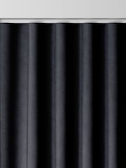 Graham & Brown Midnight Blue Organdy Silk Made to Measure Curtains - Image 7 of 8