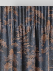 Graham & Brown Bark Blue Norse Forest Made to Measure Curtains - Image 5 of 8