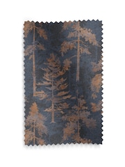 Graham & Brown Bark Blue Norse Forest Made to Measure Curtains - Image 8 of 8