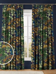 Graham & Brown Midnight Blue Folklore Tree Made to Measure Curtains - Image 1 of 8